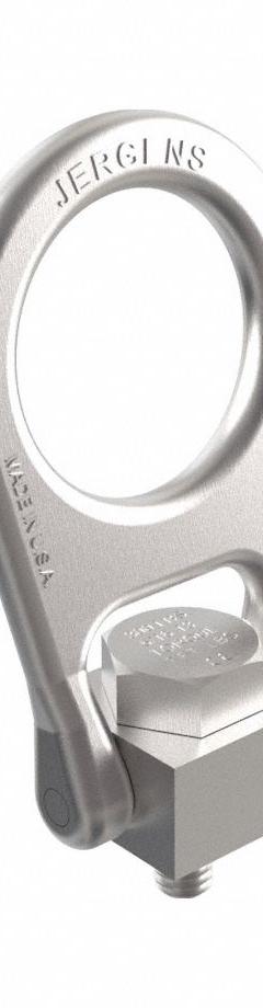 JERGENS Hoist Ring: Pivot/Swivel, Black Oxide-Coated Steel, 5/16"-18, Max. 800 lb, Lifting/Pulling (MPN 23906-SS). Key specifications — Brand: JERGENS; Thread Size: 5/16"-18; Operation: Lifting.