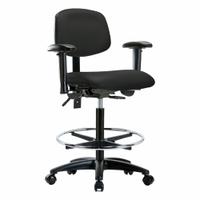 Ergonomic Chair: Vinyl, Arms Included, Ht Range 25 in to 34 1/2 in, 18 1/2 in Seat Wd, 17 in Seat Dp (MPN BR-VHBCH-RG-T0-A1-CF-RC-8540). Key specifications — Foot Support: Yes; Back Tilt Backward: 13.5°; Back Tilt Forward: 10.5°; Base Material: Nylon; Brand: APPROVED VENDOR; Product Type: Ergonomic Chair; ESD-Safe: Not ESD Safe.