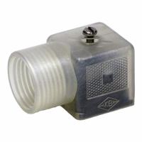 AVENTICS Solenoid Coil Connector: 110V AC/DC, Indicator Light Included (MPN R432008421). Key specifications — attr1078676: AVENTICS; attr1078675: R432008421; attr1078690: Indicator Light Included; attr1078703: 110V AC/DC.