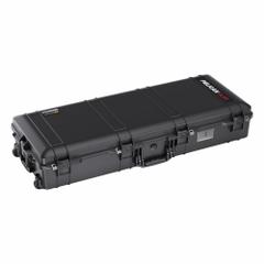 PELICAN Protective Case: 16 3/4 in x 44 in x 8 in, Black, 2 Wheels, 17.26 lb Wt (MPN 1745AIRNF). Key specifications — attr1188351: PELICAN; attr1188334: Plastic; attr1188336: Padlock.