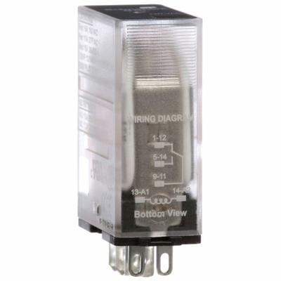 SCHNEIDER General Purpose Relay: Socket Mounted, 15 A Current Rating, 120V AC, SPDT - Socket-Mounted Relays