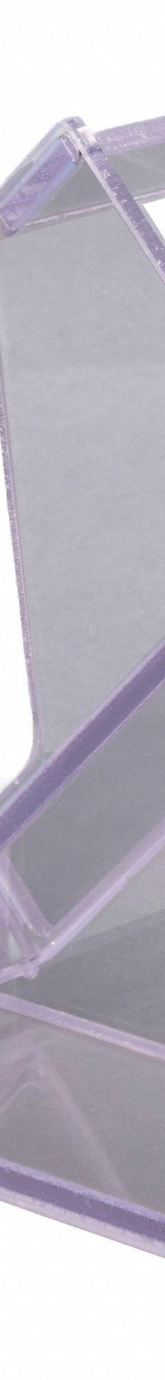 Lab Bulk Bin: 9 1/4 in Overall Wd, 9 1/4 in Overall Ht, 3 1/2 in Overall Lg, PETG, Clear, Benchtop (MPN BIOHTLT8). Key specifications — Material: PETG; Mounting Location: Benchtop; Color: Clear; Product Type: Biohazard Bag Box; Total Holding Capacity: 8 x 12 in Biohazard Bag; Brand: POLTEX.