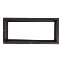 Floor Register: Ceiling/Floor/Wall, 4 in H, 12 in W, Decorative, Powder Coated, Black, Steel Grille (MPN FLUSH6X14BLK-HP). Key specifications — Adjustable Blades: No; Brand: FITTES; Airflow Directions: One-Way; Grille Color: Black.