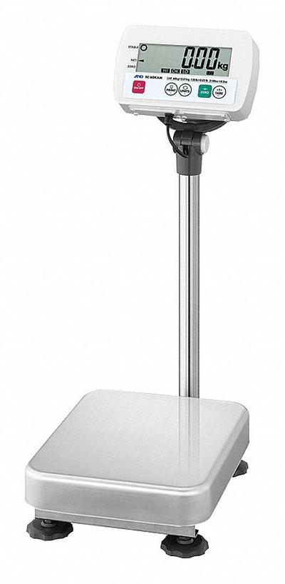 A&D WEIGHING Washdown Platform Scale: 15 in Weighing Surface Dp, 11 3/4 in Weighing Surface Wd - Food Scales