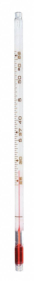THERMCO Liquid In Glass Thermometer, Safety Coated: 24°C to 57°C, Partial Immersion, +/-1.5°C (MPN ACC715SSC). Key specifications — attr1275412: +/-1.5°C; attr1275416: THERMCO; attr1280797: Celsius.