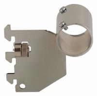 ECONOCO Round Tubing Bracket: Single, 1 in Slot Spacing, 1/2 in Slot Lg, 1/8 in x 3 in x 3 in (MPN BS/20). Key specifications — Product Type: Round Tubing Bracket; Color: Silver; For Display Type: Single Slotted Standards; Material: Steel; Duty Rating: Heavy Duty; Brand: ECONOCO; Finish: Chrome; Includes: Locking Screws.