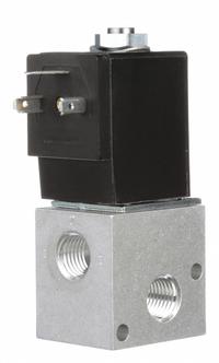 ARO Solenoid Air Control Valve: CAT, Three-Way / Two-Position, 12V DC, 1/4 in Female NPT (MPN CAT77S-012-D). Key specifications — attr1092969: Non-Locking; attr1086920: CAT77S-012-D; attr1092977: Spring Return.
