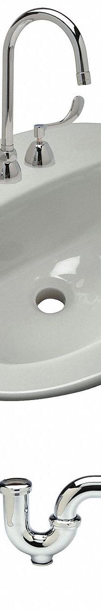 ZURN Bathroom Sink: White, Vitreous China, 20 1/2 in Overall Lg, 17 1/4 in Overall Wd, Lever, Z5110 (MPN Z5118.530.1.07.00.00). Key specifications — Includes: Cast Trap; Brand: ZURN; Color: White; Sink Material: Vitreous China.
