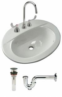 ZURN Bathroom Sink: White, Vitreous China, 20 1/2 in Overall Lg, 17 1/4 in Overall Wd, Lever, Z5110 (MPN Z5118.530.1.07.00.00). Key specifications — Includes: Cast Trap; Brand: ZURN; Color: White; Sink Material: Vitreous China.