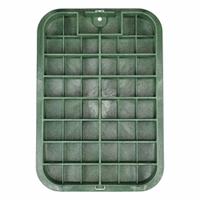 NDS Valve Box: PVC, Rectangular, 12 1/4 in Overall Ht, 19 in Overall Wd, 25 3/4 in Overall Lg (MPN 117BC). Key specifications — Brand: NDS; Material: PVC; Color: Black/Green.