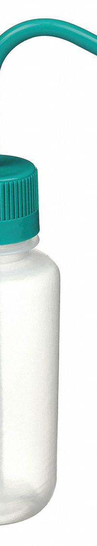 APPROVED VENDOR Wash Bottle: 250 mL, No Imprinting, Green, Wide, Std Spout Spout, White (MPN 6FAU1). Key specifications — Closure Color: Green; Vented/Nonvented: Nonvented; Body Color: White; Brand: APPROVED VENDOR; Imprinting Group: No Imprinting or Write On.