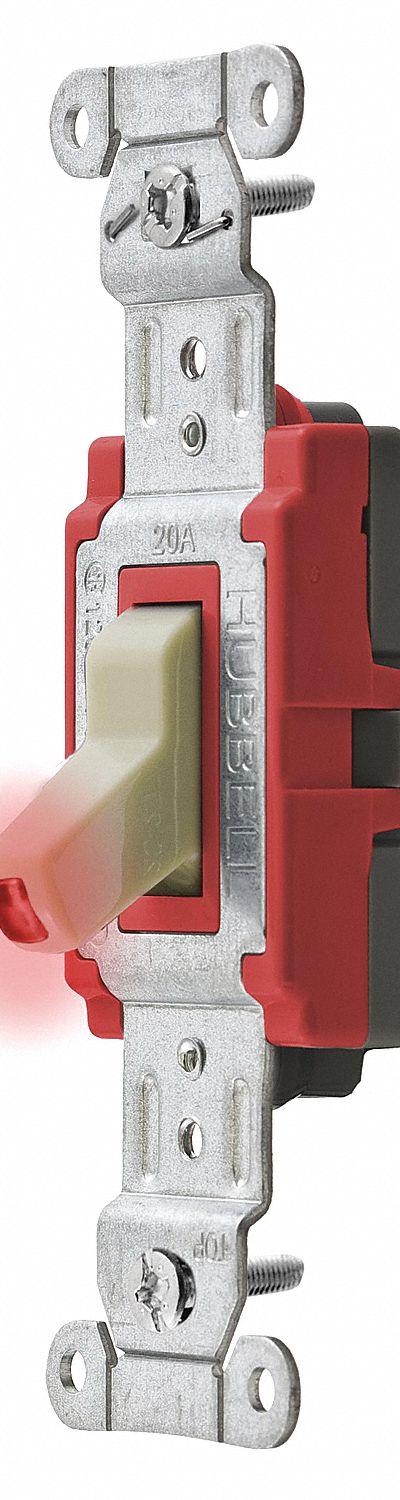 HUBBELL Wall Switch: Toggle Switch - Toggle Wall Switches