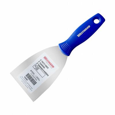 WESTWARD Putty Knife: Bld. Mat. Carbon Steel, Hdl. Mat. Plastic - Standard Spreading Tools