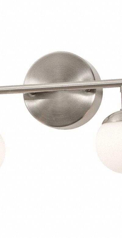 AFX INC. Pearl 4 Light LED Vanity: Satin Nickel - Pearl Vanity Lights