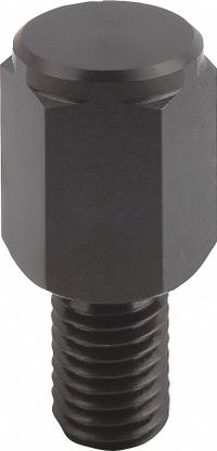 KIPP Positioning Foot w/Flat Face: External Threads, Flat, Steel, M8 Thread Size, 13 mm Thread Lg (MPN K0299.108010). Key specifications — Brand: KIPP.