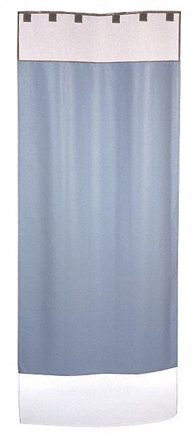 CORTECH Shower Curtain System: Plastic, Hook-and-Loop Mounting - Institutional Shower Curtain Systems