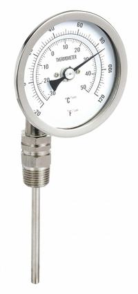 APPROVED VENDOR Dial Thermometer: -20°F to 120°F /-30°C to 50°C, ±1% Accuracy, 4 in Stem Lg (MPN 1NFZ8). Key specifications — Accuracy: ±1 %; Brand: APPROVED VENDOR.