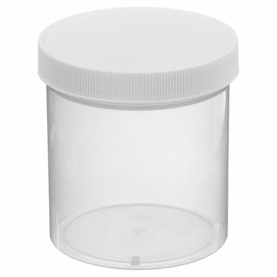 QORPAK Laboratory Jar: Polypropylene, Polypropylene, 16.2 fl oz, 89 mm Body Dia - Polypropylene Lab Jars