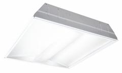 COLUMBIA LIGHTING Recessed Troffer: 2 ft Lg, 2 ft Wd, 3,445 lm, 3500K, 31 W, 120 to 277V AC (MPN LSER22-35MLG-C-EDU). Key specifications — attr1261884: 120 to 277V AC; attr1261878: COLUMBIA LIGHTING; attr1261883: U-Bend T8; attr1261870: 3500K; attr1261880: Yes.