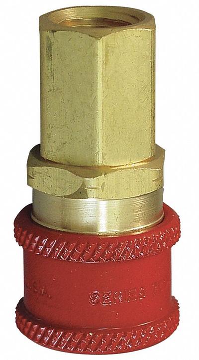 HANSEN Quick Coupler Body: NPTF - Acetylene Hose Quick-Disconnect Coupling Sockets