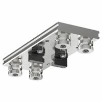 HEPCOMOTION GV3 Carriage: For 44 mm Rail Wd, Roller, GV3 Std Carriage, 35.8 mm Carriage Ht, Aluminum (MPN AU4434L225LB). Key specifications — Carriage Material: Aluminum; Roller Material: Stainless Steel; Size: 44; Brand: HEPCOMOTION; Features: Slide Lubricators; Type: GV3 Standard Carriage.