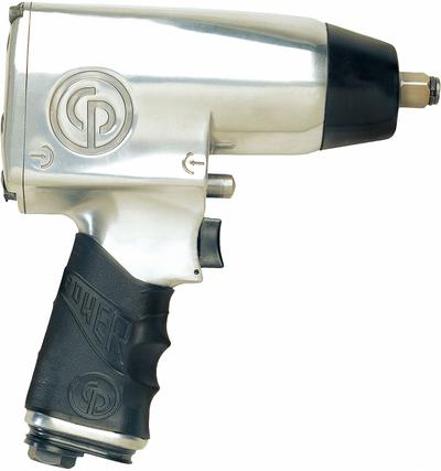 CHICAGO PNEUMATIC Air Impact Wrench: Compact, 1/2 in Drive, Pistol-Grip, Square, Std - Compact Pistol-Grip Impact Wrenches