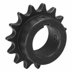 TSUBAKI Single Strand Sprocket: 40, For 1/2 in Chain Pitch, 1 3/16 in Bore Dia, 15 Teeth, Steel (MPN 40B15F-1C). Key specifications — Brand: TSUBAKI.