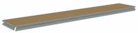 TENNSCO Shelf: 60 in x 12 in, 750 lb Load Capacity, Particleboard, Gray, Shelf (MPN ZBES-6012D). Key specifications — Decking Material: Particleboard; Includes: (4) Beams; Decking Finish: Unfinished; Shelf Configuration: Single Straight; Color: Gray; Frame Material: Steel; Brand: TENNSCO; Frame Finish: Zinc Plated.