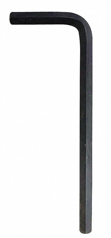 WESTWARD Hex Key: 0 Ball Ends, 5/32 in Tip Size, SAE, Short, Alloy Steel, Black Oxide - L-Shaped Hex Keys