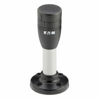 EATON Mounting Base: Tower Light Base, For SL4, 6 1/2 in Overall Ht, 1 9/16 in Overall Dia (MPN SL4-PIB-100). Key specifications — Brand: EATON; Compatible with Series: SL4; Connection Type: Spring-Loaded Terminal; Housing Color: Black; IP Rating: IP66; Mounting Location: Pole Mount; Manufacturer Part Number: SL4-PIB-100; Includes: Plastic Belt.