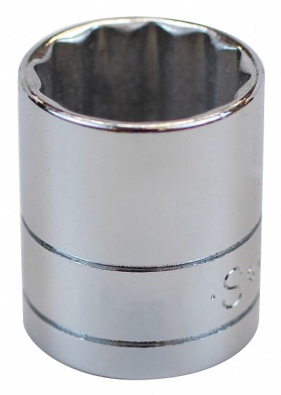 SK PROFESSIONAL TOOLS Socket: SAE, 3/8 in Drive Size, 5/8 in Socket Size, 12-Point, Std - 3/8" Drive Hand Sockets