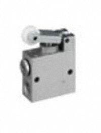 AVENTICS Manual Air Control Valve: Roller, Three-Way / Two-Position, Aluminum, Normally Closed (MPN 0820400002). Key specifications — attr1078735: Aluminum; attr1078772: Normally Closed; attr1078762: Manual Air Control Valve.