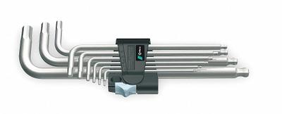 WERA Hex Key Set: 6 - 10 Pieces, Hex-Plus, L, Metric, Single Ball End, Long - L-Shaped Hex Key Sets