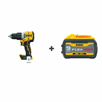 DEWALT Cordless Hammer Drill Kit: 20V DC, Compact, 1/2 in Chuck, 1/2 in Concrete Capacity - DEWALT Cordless Hammer Drills