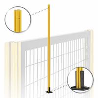 Tube Framing System Profiles: Mounting Post, 88 in H, 1 1/2 in W x 1 1/2 in D, Yellow, 24881. Key specifications — Brand: 80/20; Product Type: Mounting Post; Compatible Series: 80/20 15 Series; Manufacturer Part Number: 24881; Includes: Floor Bracket.