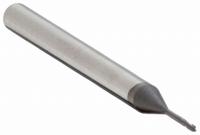 OSG Ball End Mill: Carbide, Diamond Coated, 2 Flute, 3/64" Mill Dia, 3/16" LOC, 1-3/4" OAL (MPN 70100216)