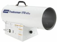 L.B. WHITE Portable Gas Torpedo Heater: 170,000 BtuH Heating Capacity Output, Propane, Electric (MPN CP170EUPN21163T). Key specifications — Brand: L.B. WHITE; Key Features: Thermostat; Overall Dimensions - H x W x D: 16 in x 9-1/2 in x 24 in.