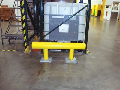 APPROVED VENDOR Guard Rail System: Straight, 3/8 in Top Rail Ht, 1 in Mounting Hole Dia - Low-Profile Pipe-Style Guardrails