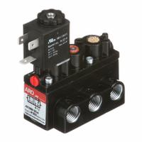 ARO Solenoid Air Control Valve: Alpha, Four-Way / Two-Position, 24V AC, 1/4 in Female NPT, 150 psi (MPN A212SS-024-A). Key specifications — attr1092969: Non-Locking; attr1086920: A212SS-024-A; attr1092977: Spring Return.