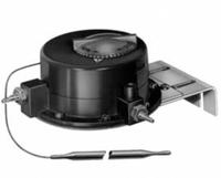 JOHNSON CONTROLS Pneumatic Thermostat: 60° to 150°F, 2 Pipes, High Volume Pipes/Air Flow Output (MPN T-3300-2). Key specifications — Temperature Control Range: 60° to 150°F; Number of Pipes/Air Flow Output: 2 Pipes, High Volume; Thermostat Action: Direct - 20 psig, Reverse - 15 psig; Mounting Direction/Capillary Length: Vertical, 42 in; Mounting Direction/Includes Cover: Vertical, Yes; Brand: JOHNSON CONTROLS.