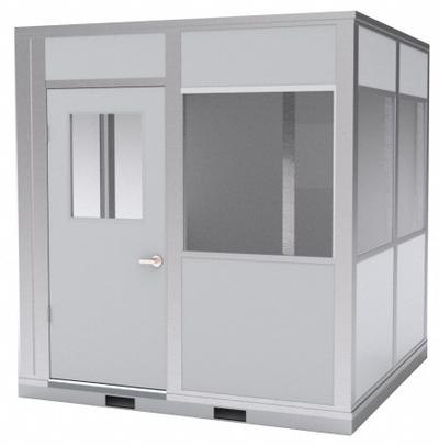 PORTA-KING Modular In-Plant Office: 8 ft x 8 ft x 8 ft, 4 Walls, Vinyl-Covered Drywall - 4-Wall Assembled In-Plant Offices