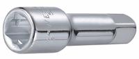 WESTWARD Socket Extension: 1/2 in Input Drive Size, 1/2 in Output Drive Size, 3 in Overall Lg, Std (MPN 53YV71). Key specifications — attr1204978: Not Insulated; attr1204980: Locking Not Included; attr1204984: WESTWARD; attr1204970: Chrome.