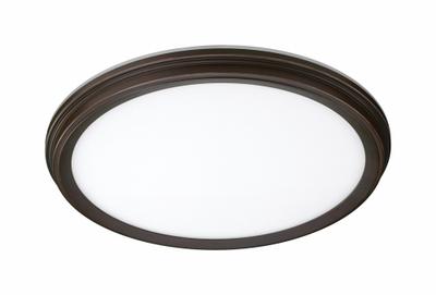 LED Flush Mount: 11 in Dia, 1 3/4 in Ht, 900 lm, 3000K/4000K/5000K, 14 W - Standard Round Surface-Mount Downlights