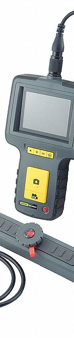 GENERAL Video Borescope: 640 x 480, 39 in Shaft Lg, 0.23 in Shaft Dia, 6 mm Camera Dia, TFT LCD (MPN DCS16HPART). Key specifications — Brand: GENERAL; Camera Pixel Resolution: 640 x 480; Features: Adjustable Brightness; Includes: AC Adapter; Includes Probe: Camera Probe Included; Display Portability: Detachable; Camera Probe: Included.