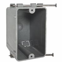 RACO Electrical Box: Thermoplastic, Nonmetallic Material & Nominal Size, Rectangular, 1 Gangs (MPN 7302RAC). Key specifications — Brand: RACO; Bracket Style: Without Bracket; Clamp Style: NMSC.