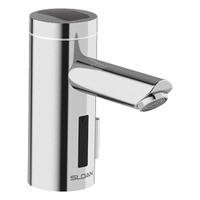 SLOAN Sensor Faucet: Optima, Brass, Chrome Finish, Single-Post, Solar, Mixing Valve Not Included (MPN EAF275). Key specifications — Brand: SLOAN; Includes: 6 VDC Lithium Battery Back-up Power Source; Series: Optima.