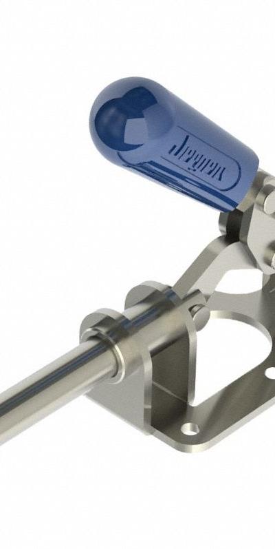 JERGENS Straight-Line Toggle Clamp: Flange Base Mounting - Standard Straight-Line Toggle Clamps