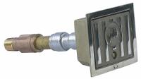 WATTS Wall Hydrant: For 14 in Wall Thick, 18 3/16 in Overall Lg, Nickel Bronze, Chrome-Plated (MPN HY-725-14). Key specifications — Face Material: Nickel Bronze; Brand: WATTS; Face Shape: Square; Face Type: Fully Enclosed; Color/Finish: Chrome-Plated.