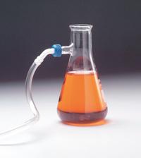 KIMBLE Filtering Flask: 4 L, Colorless, Conical, A, 12 Compatible with Stopper Size (MPN 27070-4000). Key specifications — Shape: Conical; Body Color: Colorless; Brand: KIMBLE; Compatible with Stopper Size: 12; USP Specification: Type I.