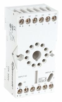 SCHNEIDER Relay Socket: 12 A Rating, DIN-Rail Socket Mounting, 11 Pins, B Socket, Std, Finger Safe (MPN 70-750E11-1). Key specifications — Brand: SCHNEIDER.